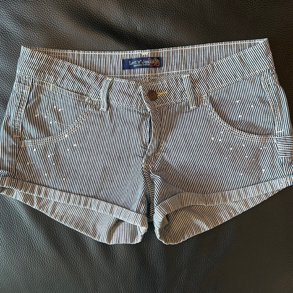 Levi’s Jeans “Painters” Striped Jean Shorts Size 5